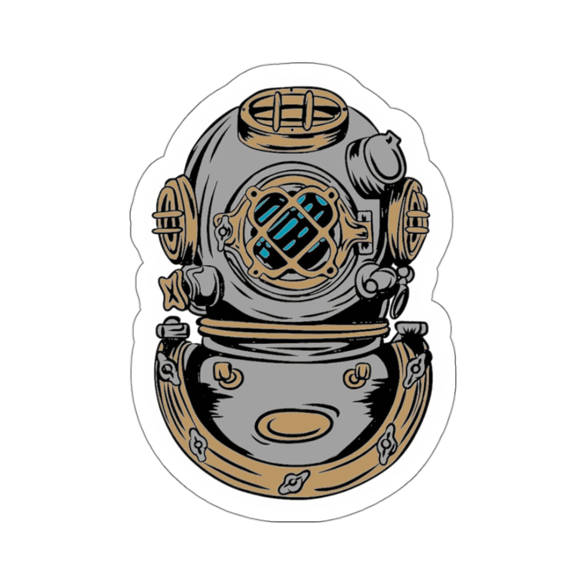 SOS Helmet Sticker